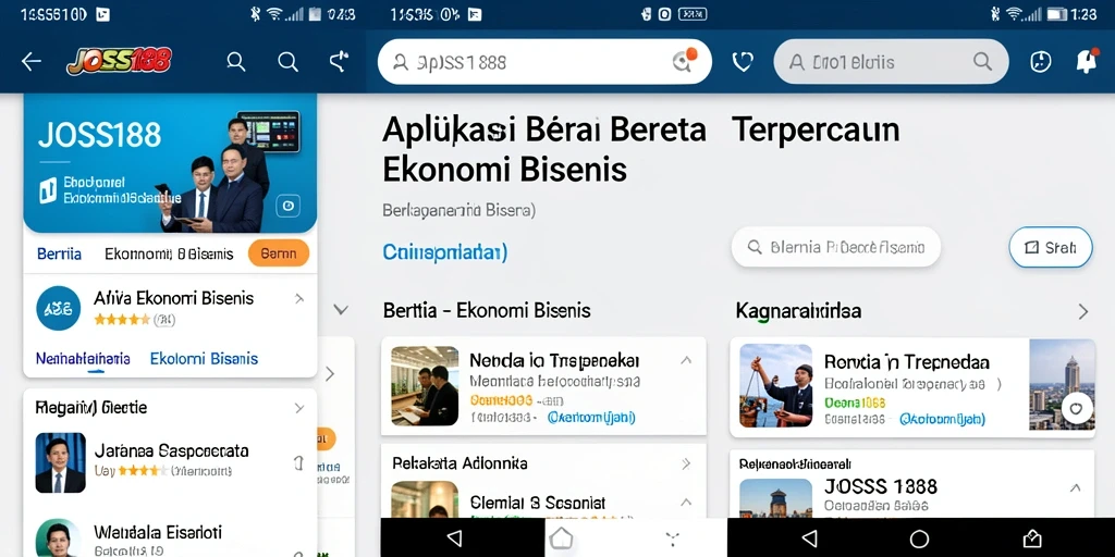 Antarmuka JOSS188 yang informatif dan mudah digunakan.
