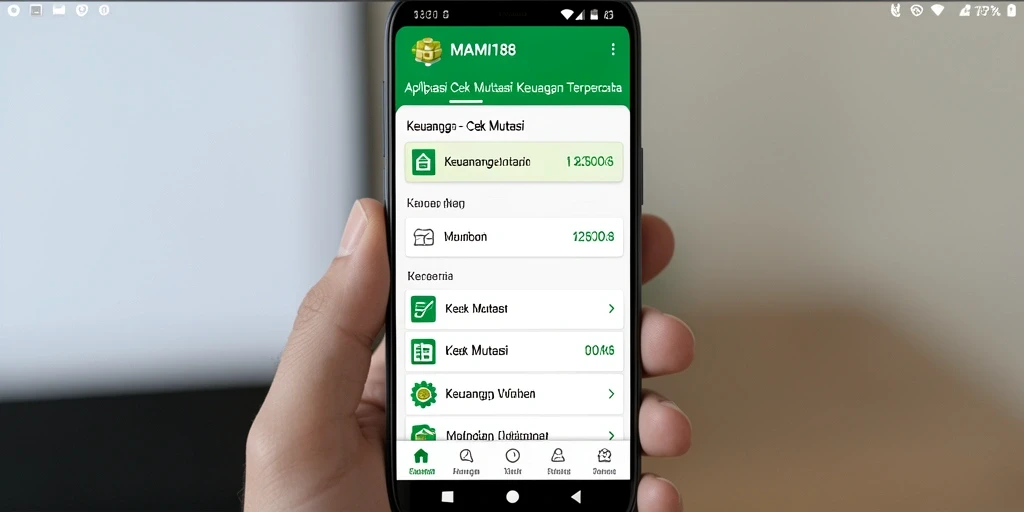 Tampilan antarmuka MAMI188 yang memudahkan cek mutasi.