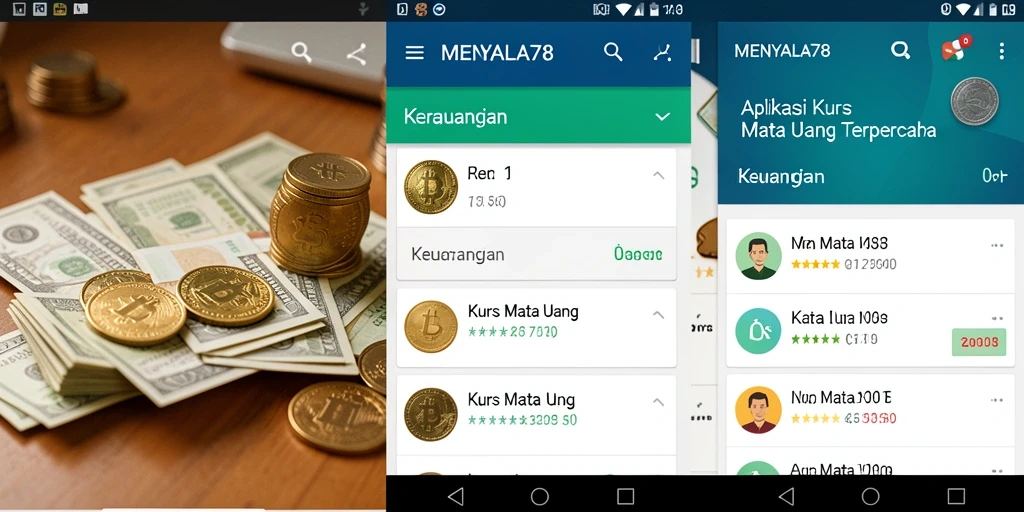Antarmuka aplikasi MENYALA78 menunjukkan nilai tukar mata uang secara jelas.