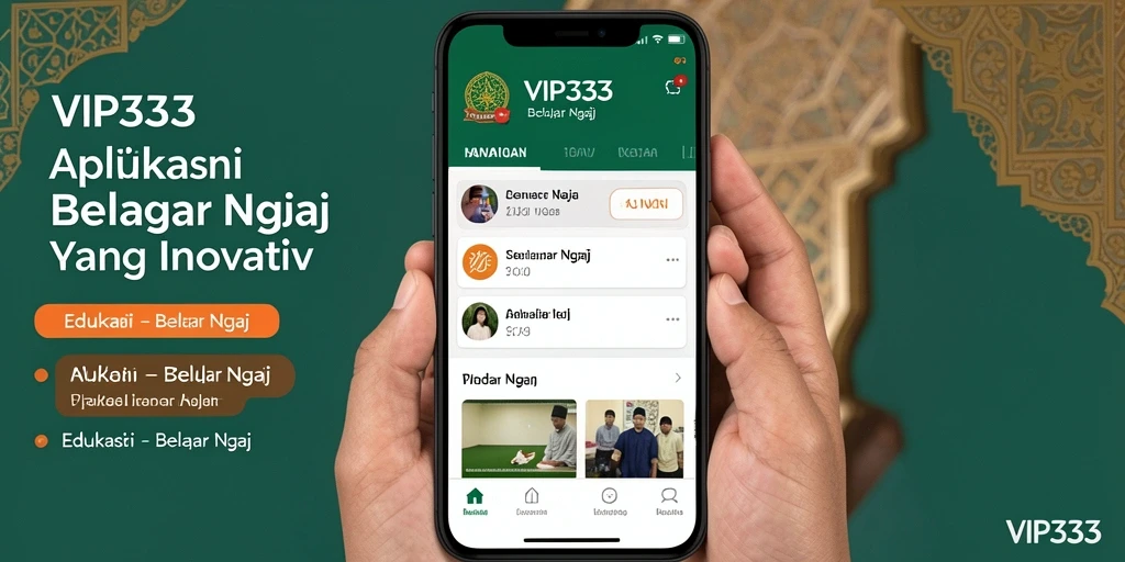 Tampilan antarmuka VIP333 yang sederhana dan intuitif.