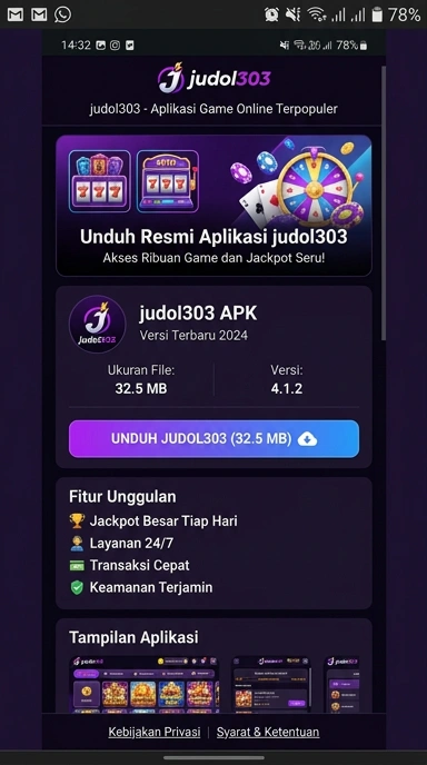 Panduan lengkap unduh dan instal judol303 APK untuk Android